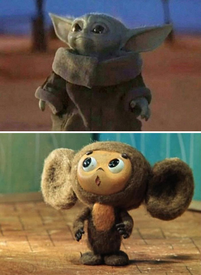 El bebé Yoda es sólo un Cheburashka capitalista. ¡Que la fuerza te acompañe!