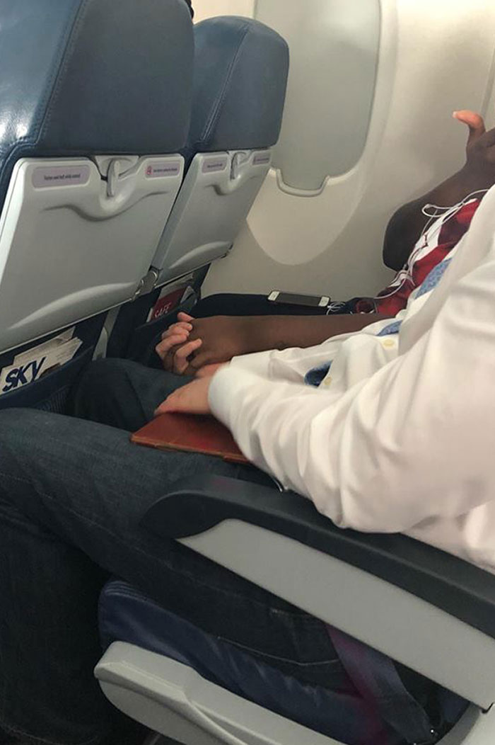 They Were Seated Next To Each Other On A Flight And Didn't Know Each Other. She Was Flying For First Time And Was Terrified. He Talked Her Through It And Held Her Hand