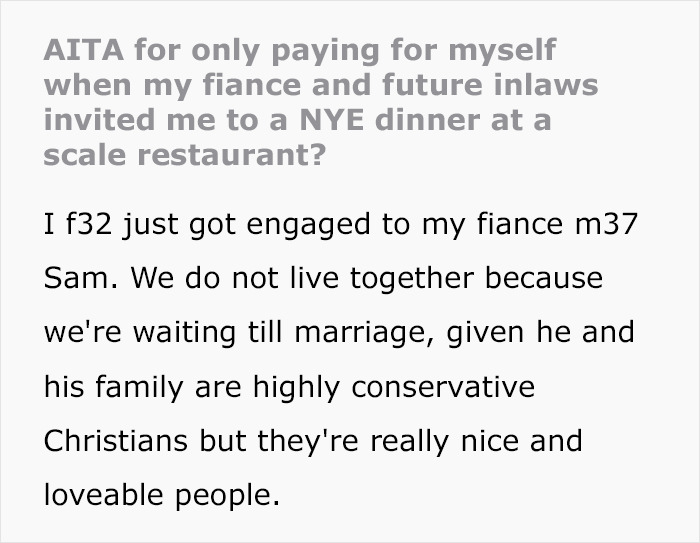 Toxic Family Invites Son's SO To A Fancy Dinner Just So She Can Pay For Everyone