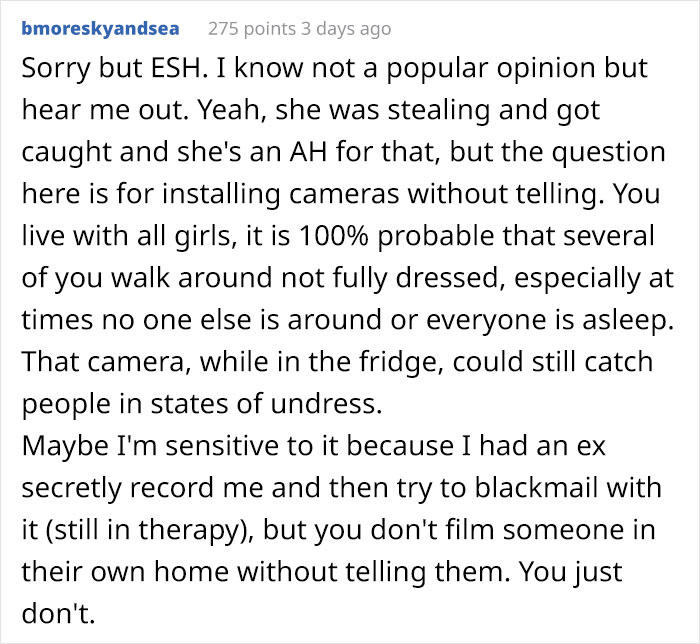 Woman Gets Dramatic When Her Lies Were Exposed After Roommate Installs A Fridge Camera Woman Gets Dramatic When Her Lies Were Exposed After Roommate Installs A Fridge Camera