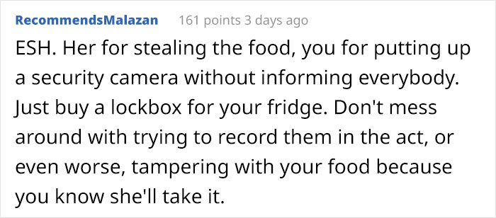 Woman Gets Dramatic When Her Lies Were Exposed After Roommate Installs A Fridge Camera Woman Gets Dramatic When Her Lies Were Exposed After Roommate Installs A Fridge Camera