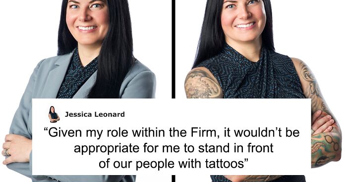 People Are Applauding This Company That Encouraged Their Employee To Show Off Her Tattoos In A Headshot Pic