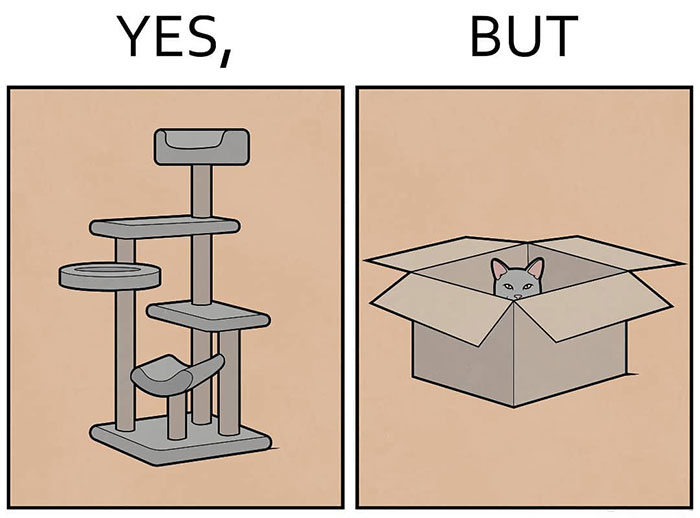 “Yes, But”: Artist Draws A Series Of Sarcastic Comics That Show How Contradictory Society Is (22 New Pics)