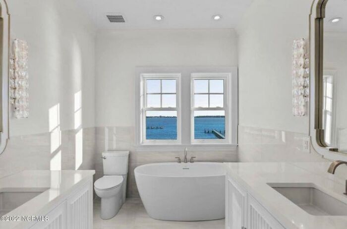 For Just Under 2.6m, You Could Take A Relaxing Bath With Your Head Resting Comfortably Next To The Commode In This Custom Waterfront New Construction Home