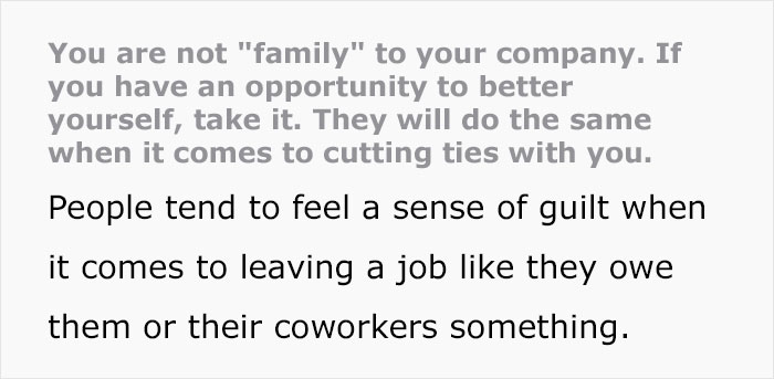 “You Are Not ‘Family’ To Your Company”: Online Users Discuss Whether You Should Put Your Job’s Needs Before Your Own