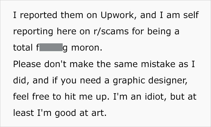 Person Fails To See Red Flags That They Are Being Scammed For $2.2k With Fake Employment Scam Person Fails To See Red Flags That They Are Being Scammed For $2.2k With Fake Employment Scam