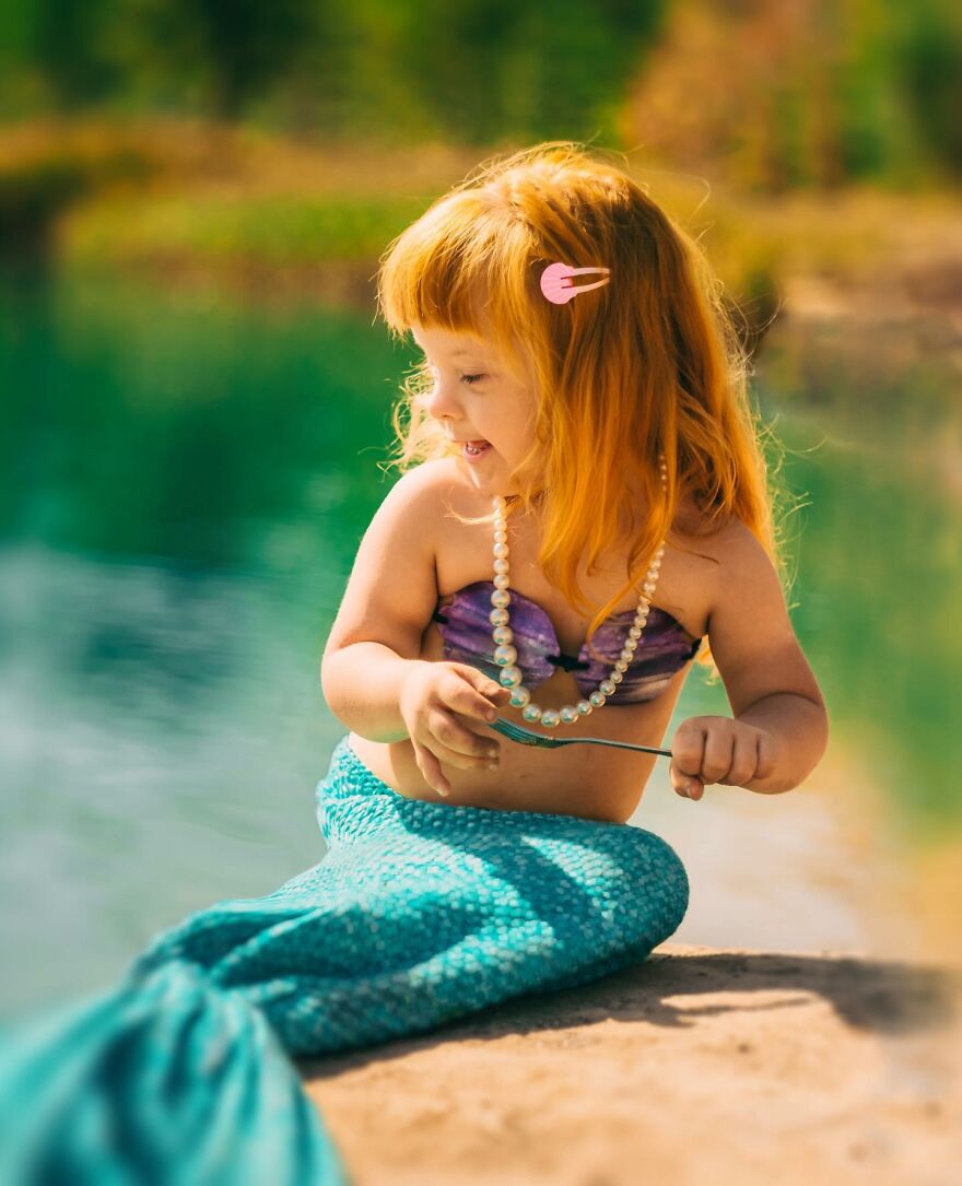 We Adopted A Girl With Down Syndrome A Year Ago, I Love To Photograph Her In Costumes That I Designed (39 Pics)