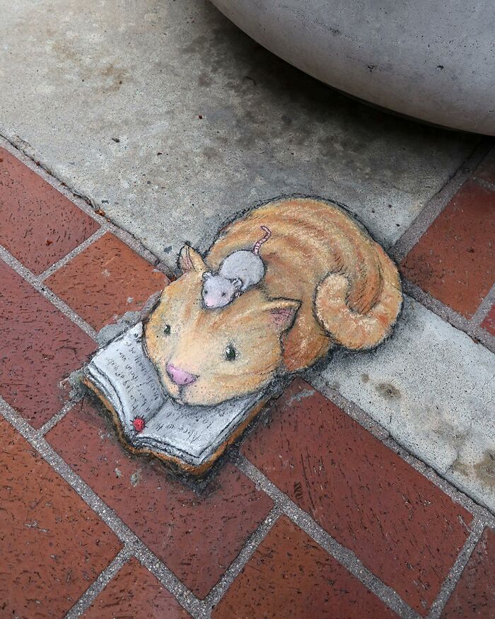 This Artist Continues To Brighten Up The Streets Of His City With His Adorable Chalk Art (130 New Pics)