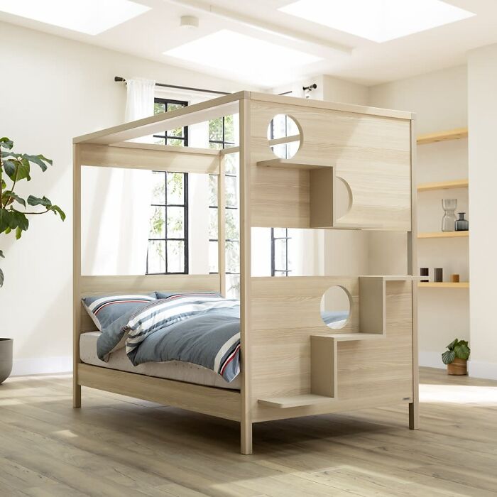 Unusual Furniture: This Interior Company Combined A Bed With A Cat Tower Unusual Furniture: This Interior Company Combined A Bed With A Cat Tower