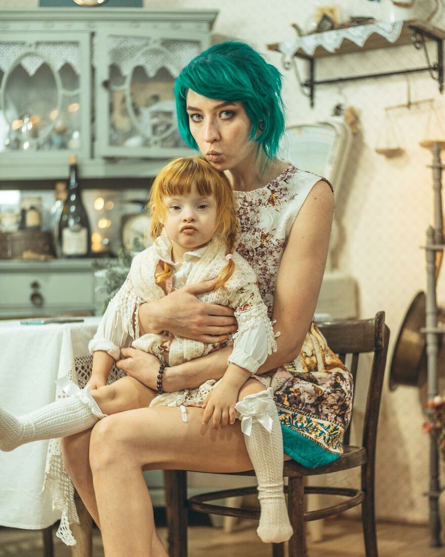We Adopted A Girl With Down Syndrome A Year Ago, I Love To Photograph Her In Costumes That I Designed (39 Pics)