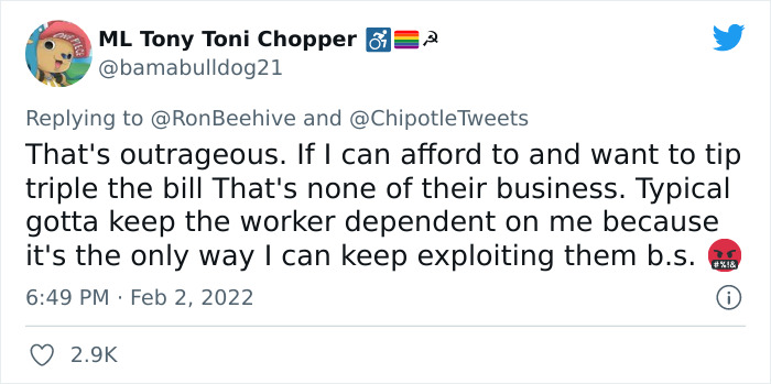 Man Slams Chipotle For Capping Delivery Driver Tips At 50%, Chipotle Explains Why But Their Answer Seems To Anger People Even More Man Slams Chipotle For Capping Delivery Driver Tips At 50%, Chipotle Explains Why But Their Answer Seems To Anger People Even More