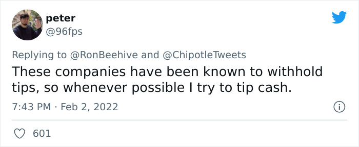 Man Slams Chipotle For Capping Delivery Driver Tips At 50%, Chipotle Explains Why But Their Answer Seems To Anger People Even More Man Slams Chipotle For Capping Delivery Driver Tips At 50%, Chipotle Explains Why But Their Answer Seems To Anger People Even More