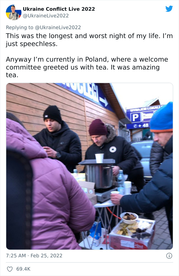 American Walks 20 Hours To Escape Ukraine, Shares "The Worst Night" Of His Life In A Viral Twitter Thread American Walks 20 Hours To Escape Ukraine, Shares "The Worst Night" Of His Life In A Viral Twitter Thread