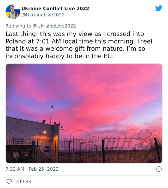 American Walks 20 Hours To Escape Ukraine, Shares "The Worst Night" Of His Life In A Viral Twitter Thread American Walks 20 Hours To Escape Ukraine, Shares "The Worst Night" Of His Life In A Viral Twitter Thread