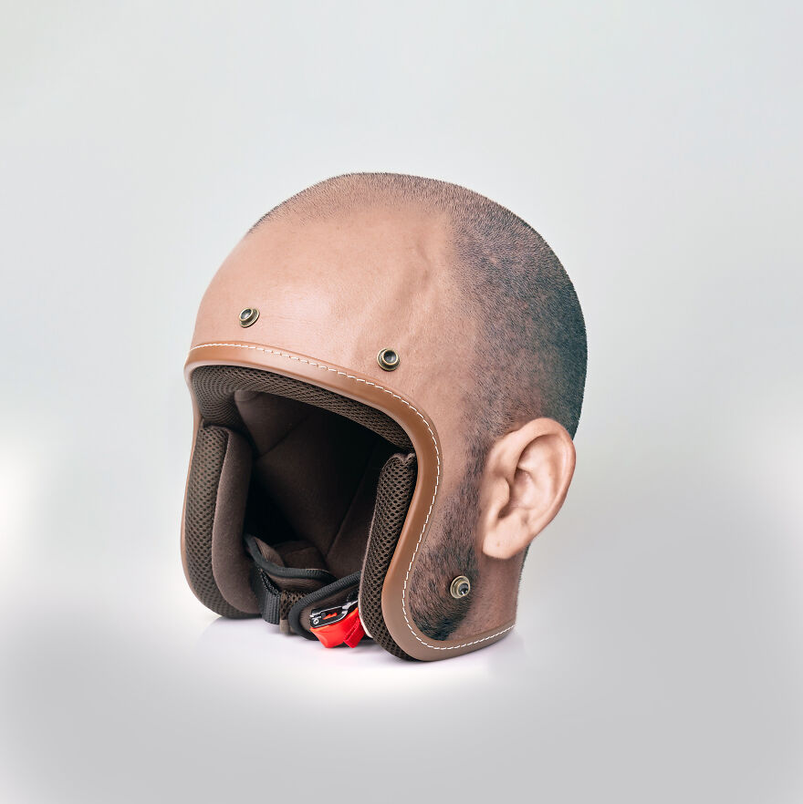 “Skullmet” I Make Helmets That Look Like People’s Heads (12 Pics