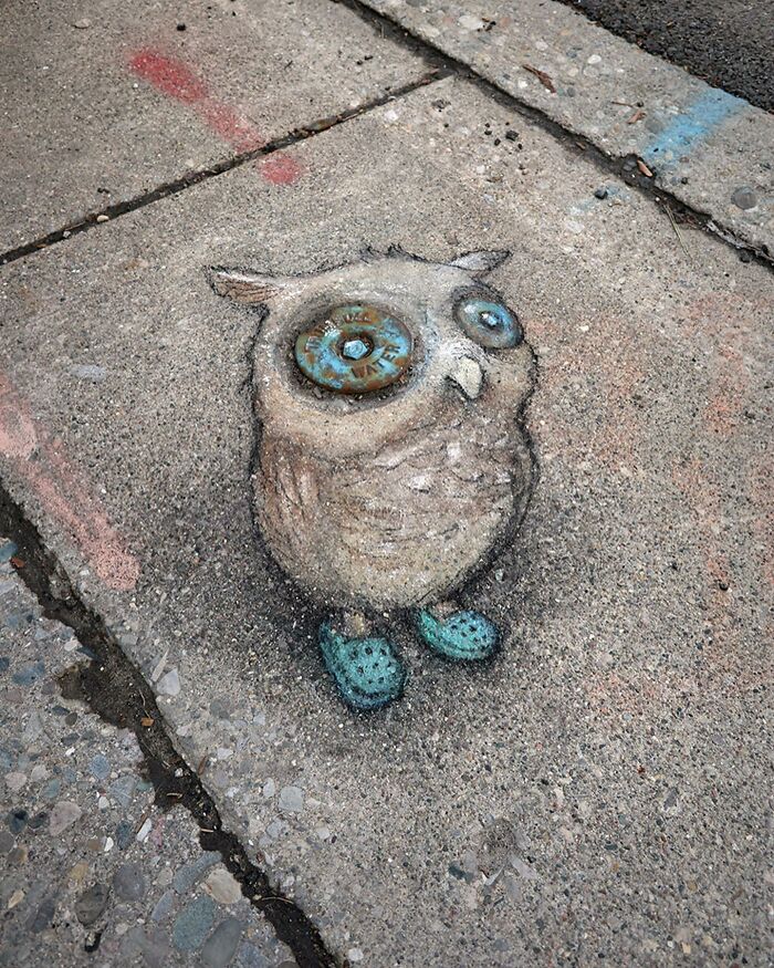 This Artist Continues To Brighten Up The Streets Of His City With His Adorable Chalk Art (130 New Pics)