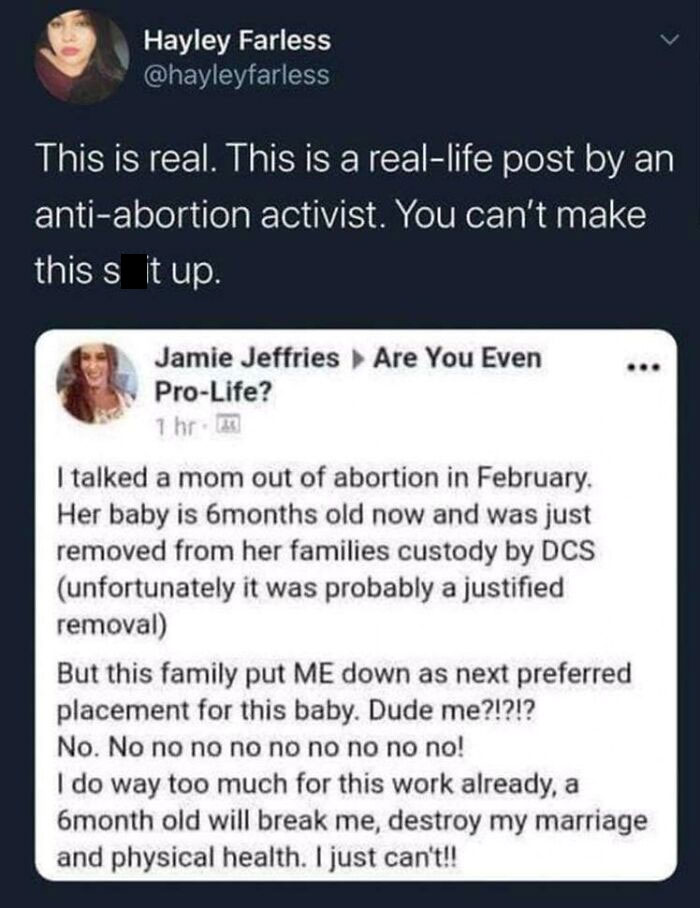 Just Your Average Pro Life Hypocrite