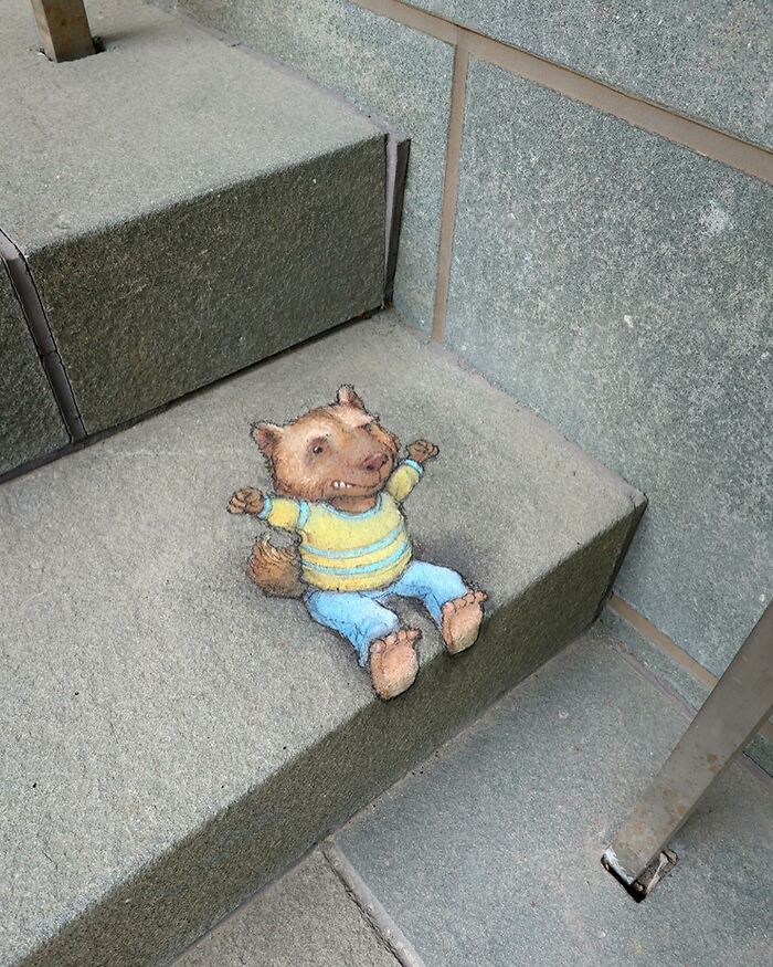 This Artist Continues To Brighten Up The Streets Of His City With His Adorable Chalk Art (130 New Pics)