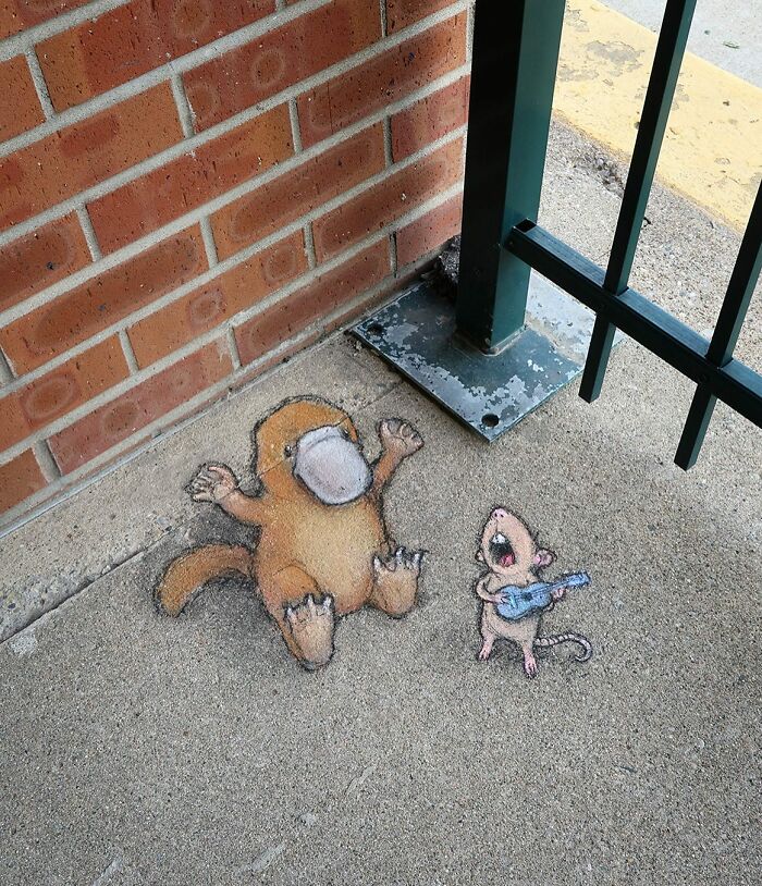 This Artist Continues To Brighten Up The Streets Of His City With His Adorable Chalk Art (130 New Pics)