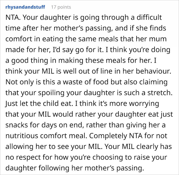 Mother-In-Law Throws Away Meals Her Granddaughter Brings That Her Dad Made Using Her Late Mom’s Recipes, Family Feud Ensues Mother-In-Law Throws Away Meals Her Granddaughter Brings That Her Dad Made Using Her Late Mom’s Recipes, Family Feud Ensues