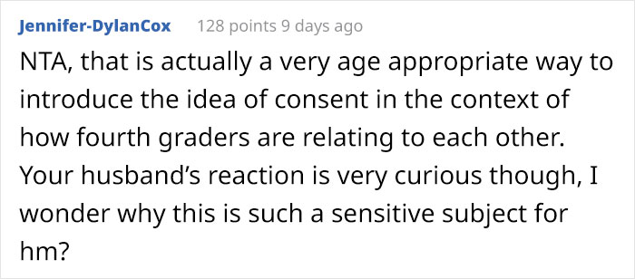 "Just Innocent Playground Fun": Concerned Mother Turns To The Internet After Being Blamed For Taking Child's Understanding Of Consent Too Seriously "Just Innocent Playground Fun": Concerned Mother Turns To The Internet After Being Blamed For Taking Child's Understanding Of Consent Too Seriously