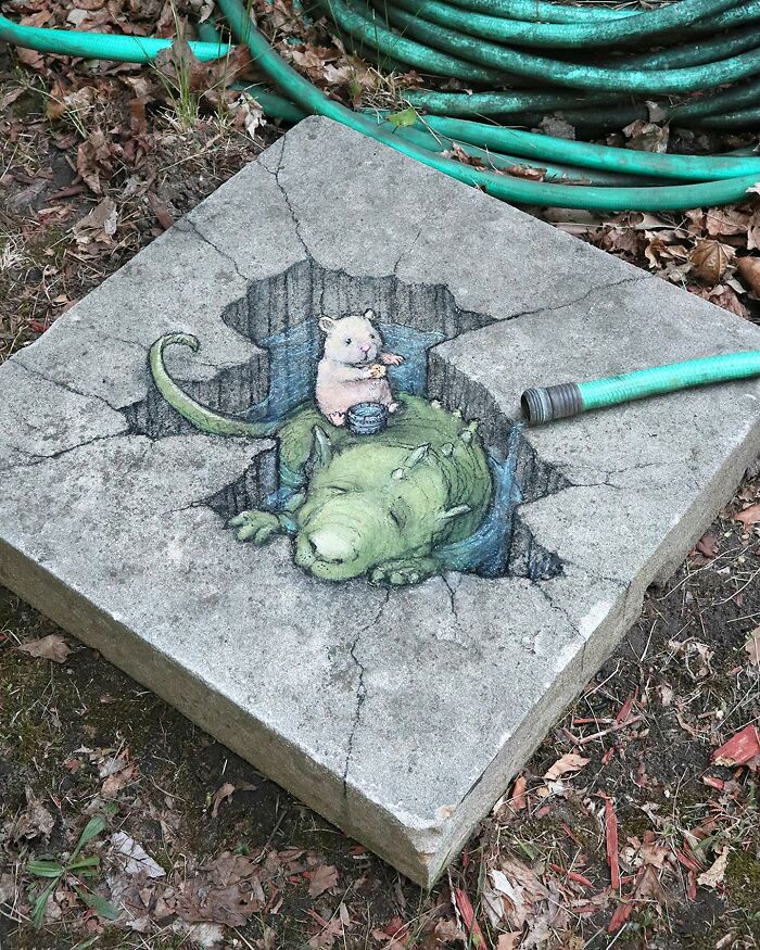 This Artist Continues To Brighten Up The Streets Of His City With His Adorable Chalk Art (130 New Pics)