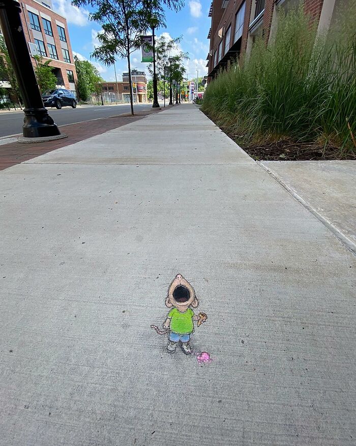 This Artist Continues To Brighten Up The Streets Of His City With His Adorable Chalk Art (130 New Pics)