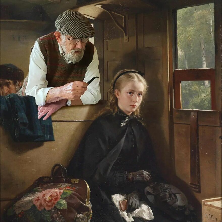 Berthold Woltze, Oil On Canvas, 1874