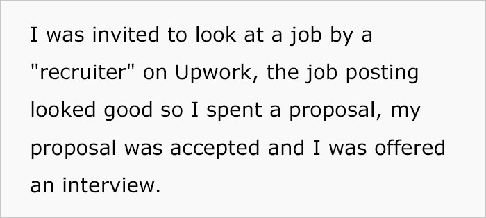 Person Fails To See Red Flags That They Are Being Scammed For $2.2k With Fake Employment Scam Person Fails To See Red Flags That They Are Being Scammed For $2.2k With Fake Employment Scam