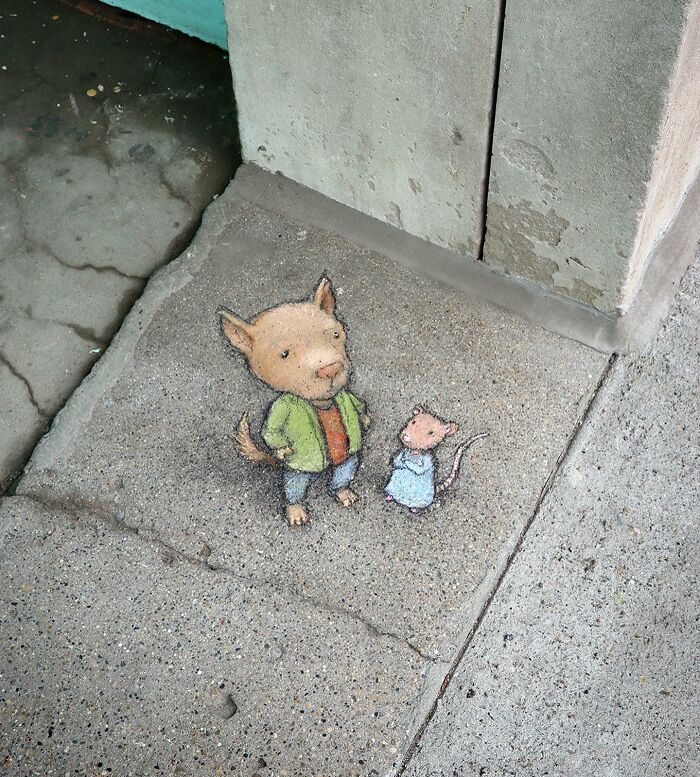 This Artist Continues To Brighten Up The Streets Of His City With His Adorable Chalk Art (130 New Pics)