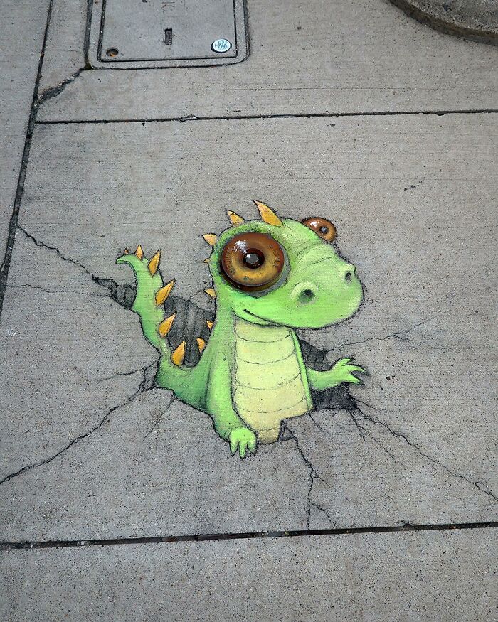 This Artist Continues To Brighten Up The Streets Of His City With His Adorable Chalk Art (130 New Pics)