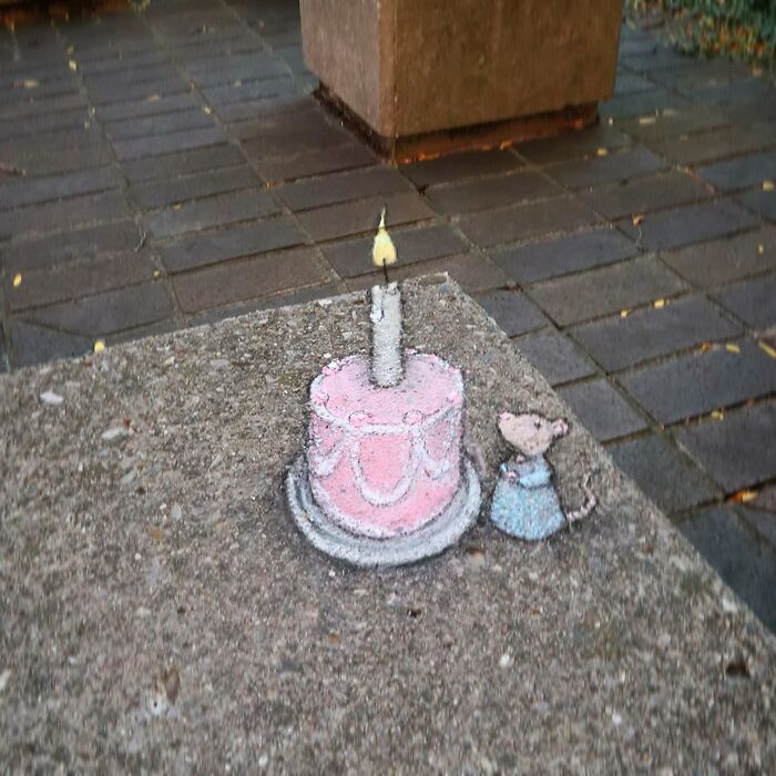 This Artist Continues To Brighten Up The Streets Of His City With His Adorable Chalk Art (130 New Pics)