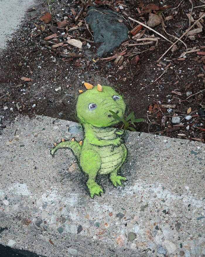 This Artist Continues To Brighten Up The Streets Of His City With His Adorable Chalk Art (130 New Pics)