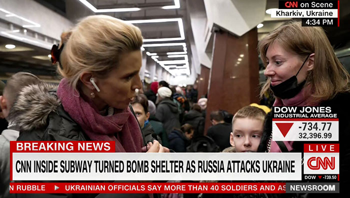 Cnn Inside Subway Turned Bomb Shelter As Russia Attacks Ukraine