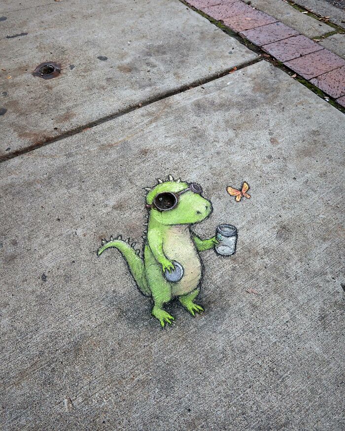 This Artist Continues To Brighten Up The Streets Of His City With His Adorable Chalk Art (130 New Pics)