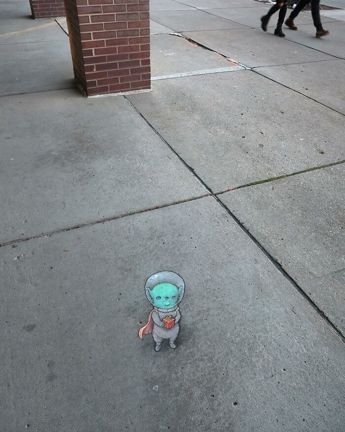 This Artist Continues To Brighten Up The Streets Of His City With His Adorable Chalk Art (130 New Pics)