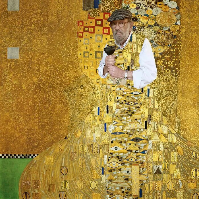 Gustav Klimt, Óleo, plata y oro sobre lienzo, 1907