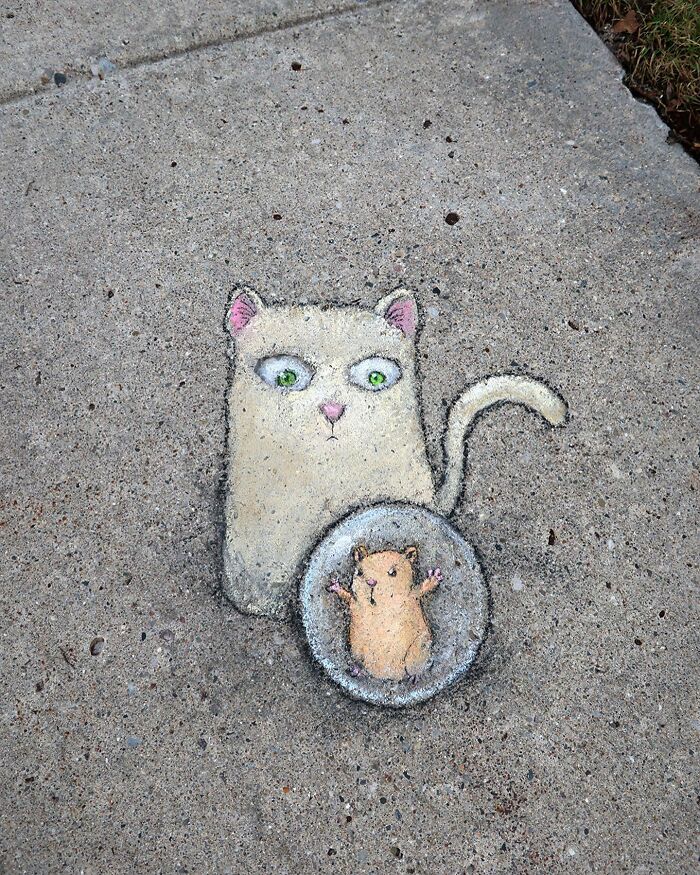 This Artist Continues To Brighten Up The Streets Of His City With His Adorable Chalk Art (130 New Pics)