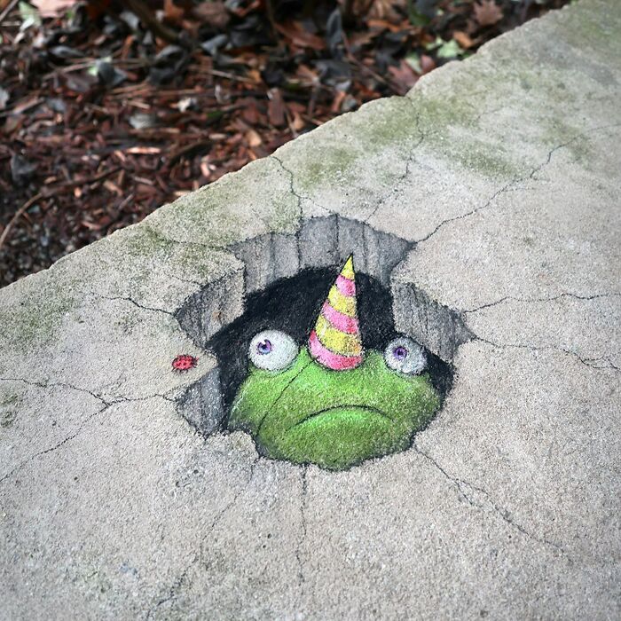 This Artist Continues To Brighten Up The Streets Of His City With His Adorable Chalk Art (130 New Pics)