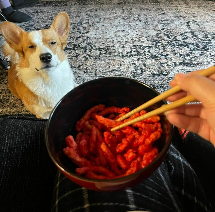 Raimi Does Not Approve Of Chopsticks To Avoid Cheeto Fingers