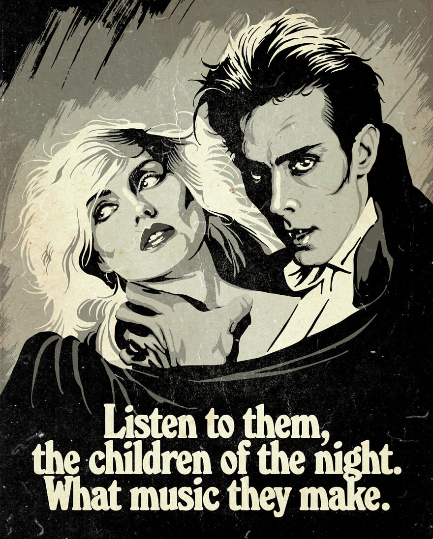 Peter Murphy From Bauhaus And Debbie Harry From Blondie In Tod Browning's Dracula (1931)