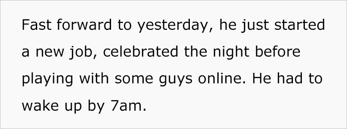 “AITA For Not Waking My Boyfriend Which Made Him Late To His First Day At A New Job?” “AITA For Not Waking My Boyfriend Which Made Him Late To His First Day At A New Job?”