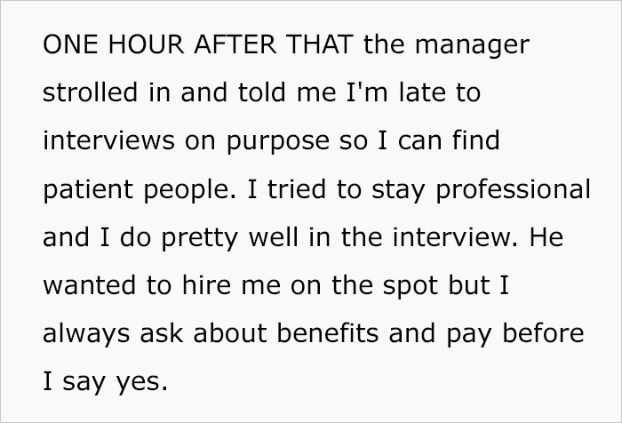 Person Takes A Job Offer Just To Be Able To Not Show Up After Getting Disrespected During The Job Interview Person Takes A Job Offer Just To Be Able To Not Show Up After Getting Disrespected During The Job Interview