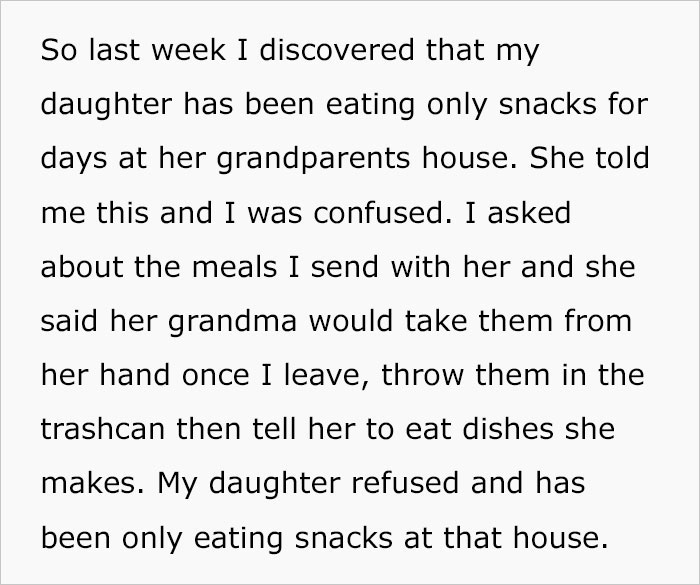 Mother-In-Law Throws Away Meals Her Granddaughter Brings That Her Dad Made Using Her Late Mom’s Recipes, Family Feud Ensues Mother-In-Law Throws Away Meals Her Granddaughter Brings That Her Dad Made Using Her Late Mom’s Recipes, Family Feud Ensues