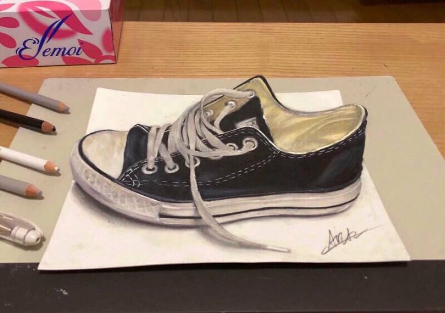 Japanese Artist Impresses With His 3D Drawings Using Only Colored Pencils (34 Pics)