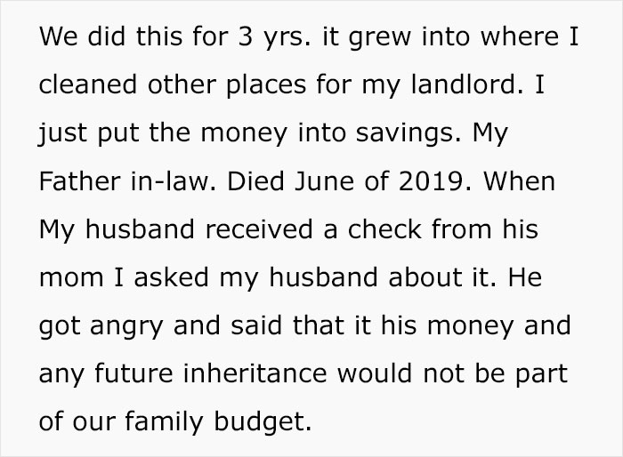Husband Won't Give His Wife A Penny From His Inheritance, Gets Mad When She Does The Same After Inheriting A Small Fortune