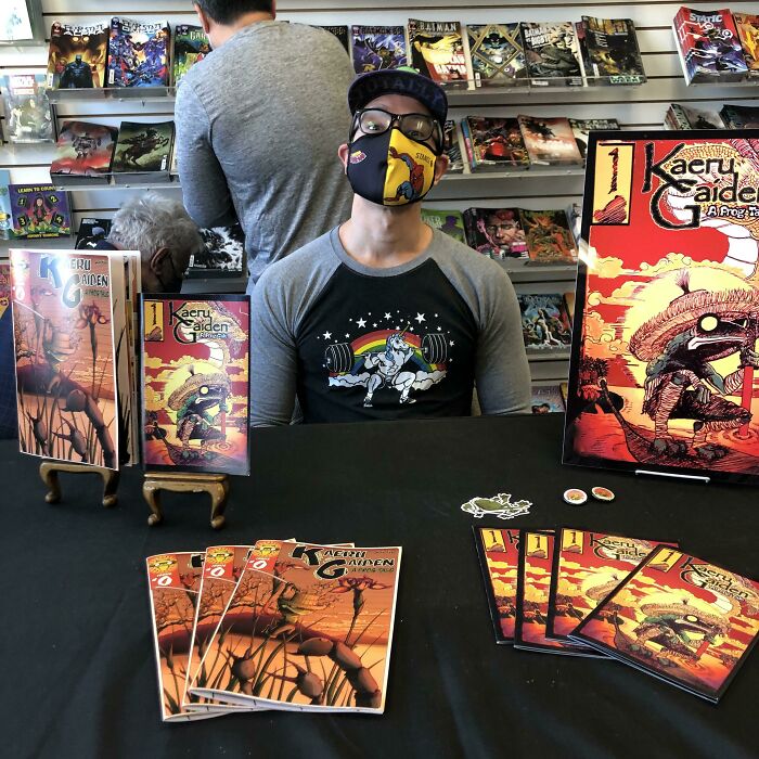 My First Comic Book Signing. Frogs Are Dope
