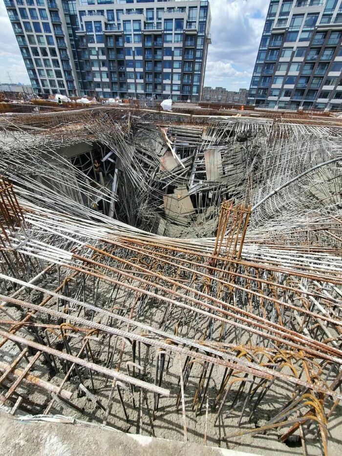 Transfer Slab Collapsed As They Were Pouring Concrete In A Highrise Building Near Gallery Square. No Workers Injured As Far As I Know. May 7th 2021