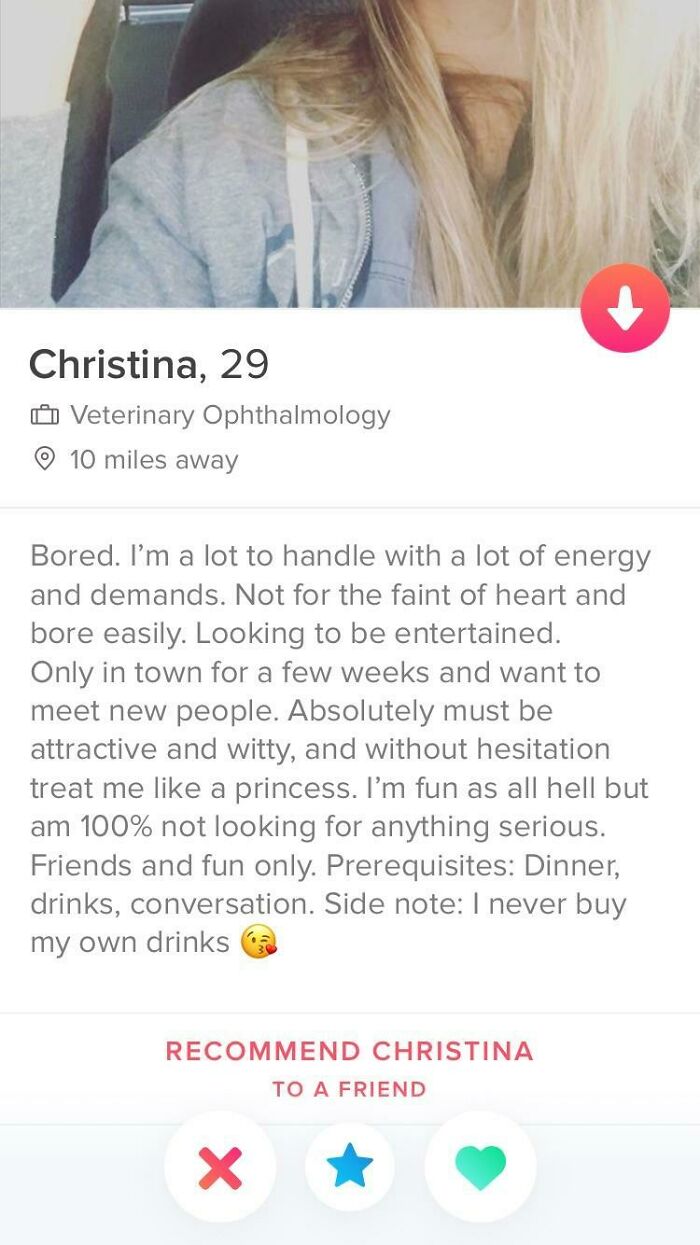 Found On Tinder, She Sounds Like A Great Catch!