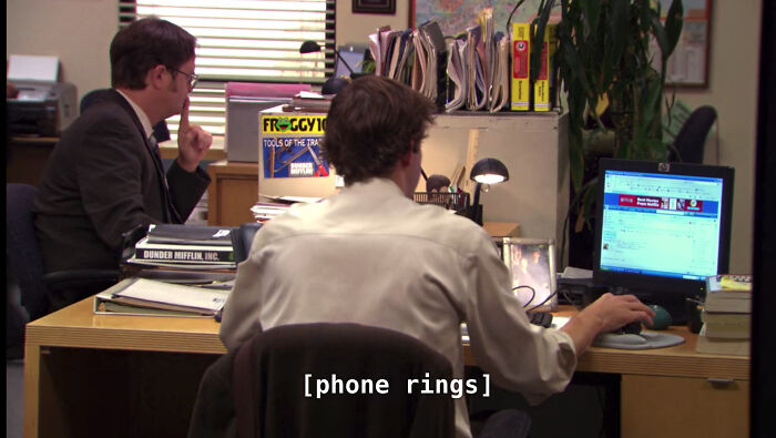 Was Watching The Office On Netflix, And Jim's Computer Has A Netflix Ad On The Screen